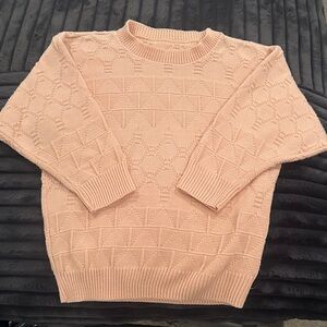 Sag Harbor Soft Peach Crew Neck Sweater